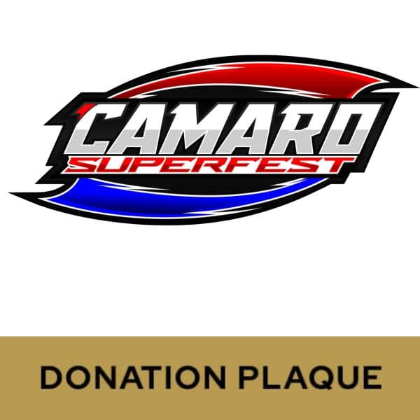 Superfest Registration - Donation Plaque